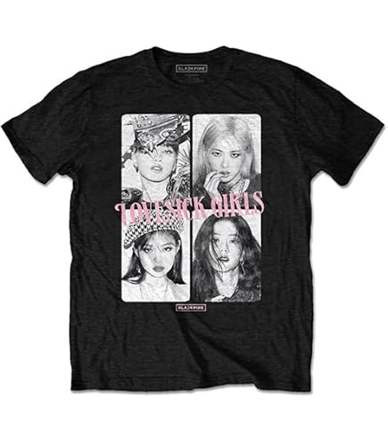 BlackPink Tee: Love Sick (Back Print) - XX-Large - Black - Unisex